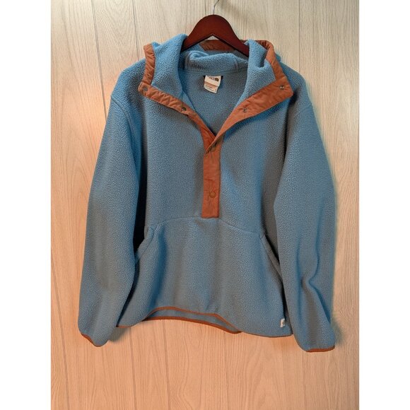 The North Face Other - The North Face Carbondale Sherpa Hoodie 1/4 Snap Fleece Mens Blue XL Hood